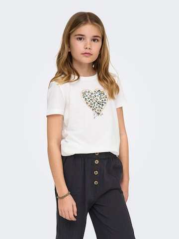 ONLY GIRLS - Camiseta 'KOGLany-Nina' en blanco: frente