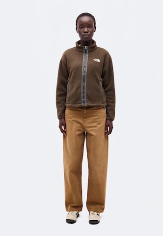 THE NORTH FACE - Casaco de velo 'FLEESKI' em castanho
