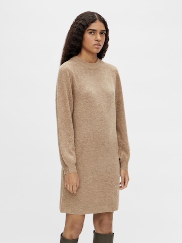 OBJECT Knitted dress 'Eve Nonsia' in Brown: front