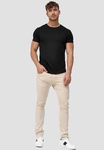 INDICODE JEANS Slimfit Jeans 'Milos' in Beige