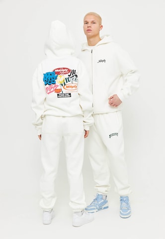 Multiply Apparel Zip-Up Hoodie in White