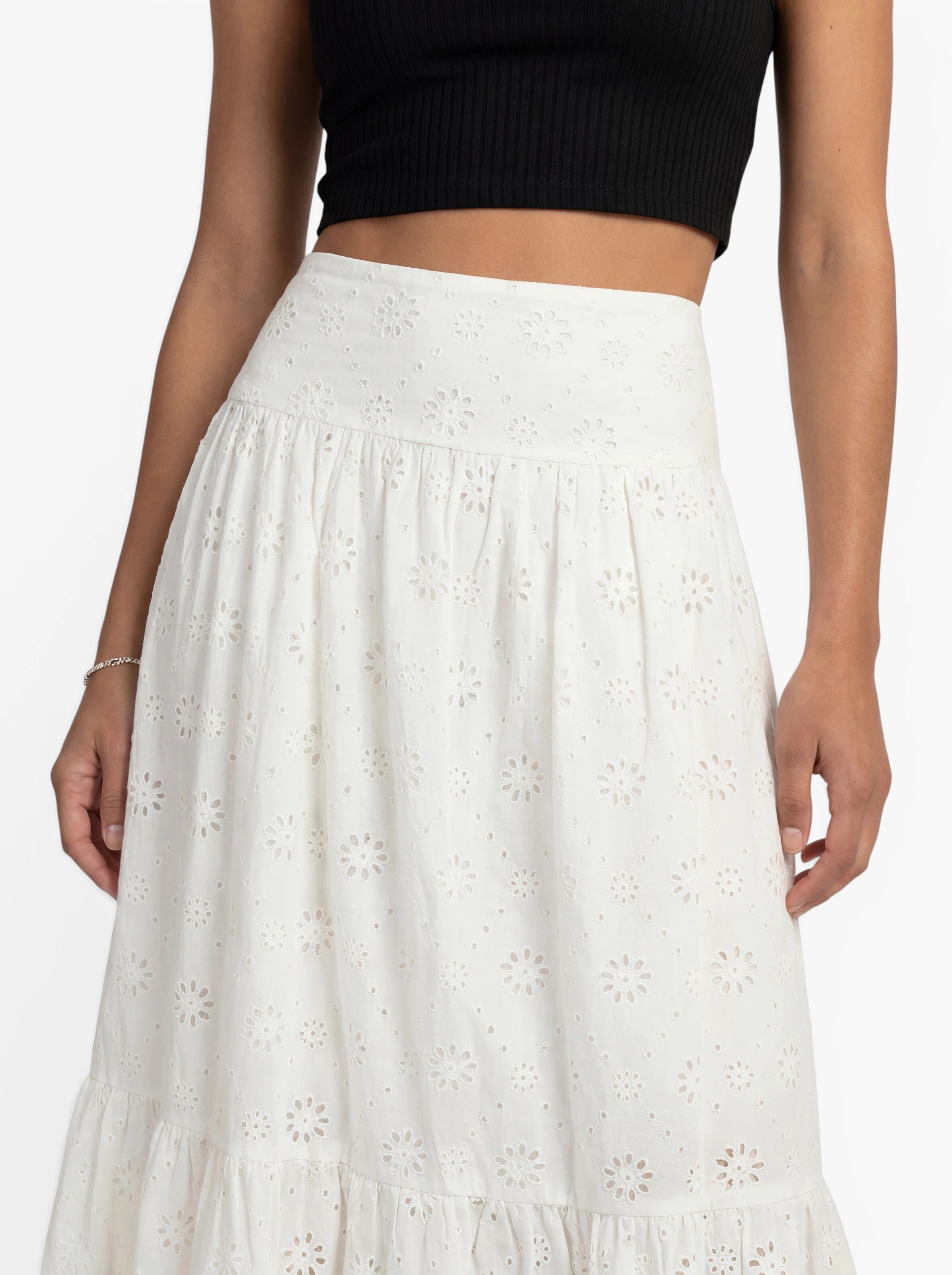 Jupe 'ONLAlithea' ONLY en blanc