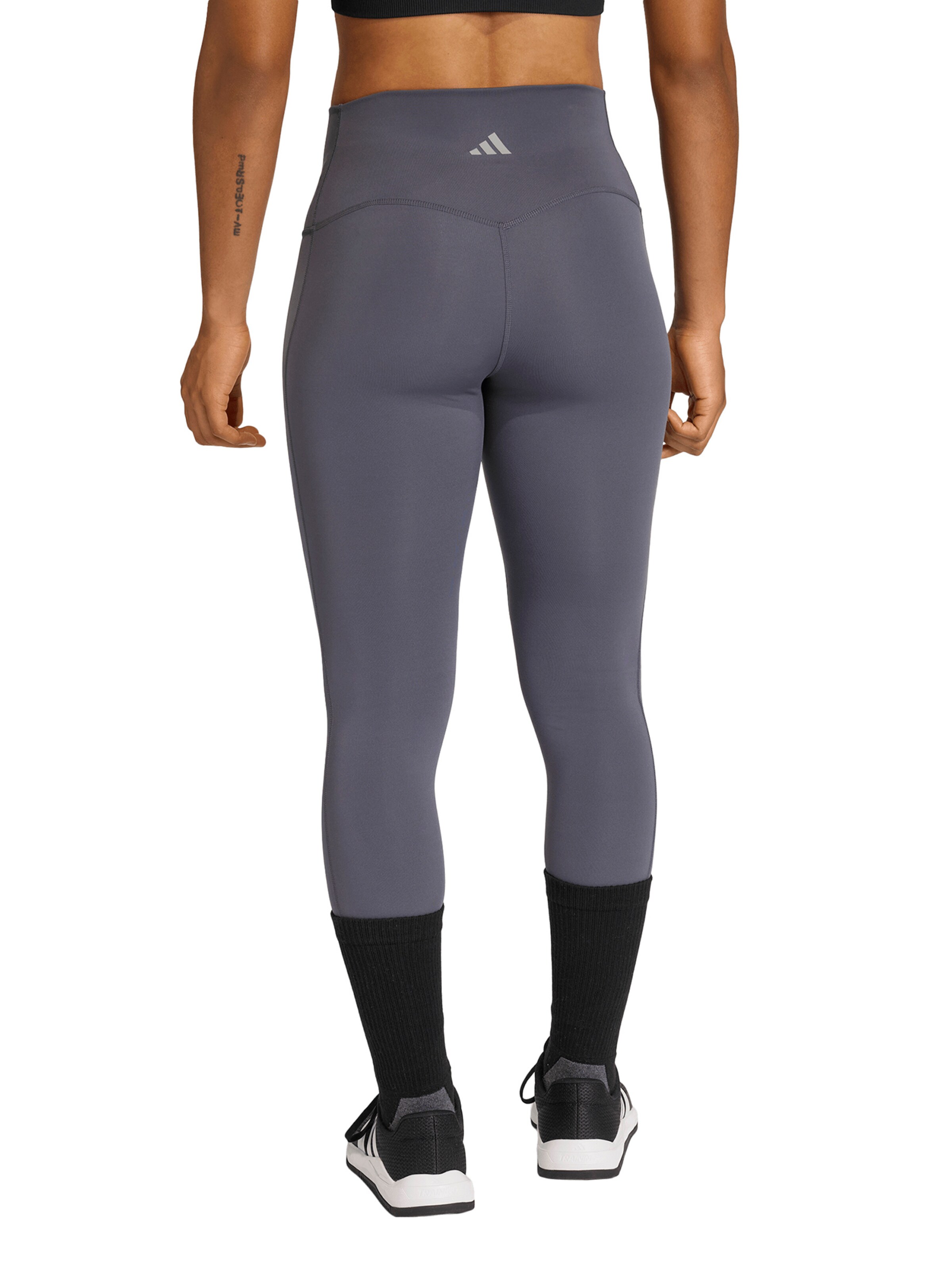 ADIDAS PERFORMANCE Skinny Sportnadrágok - szürke: hátul