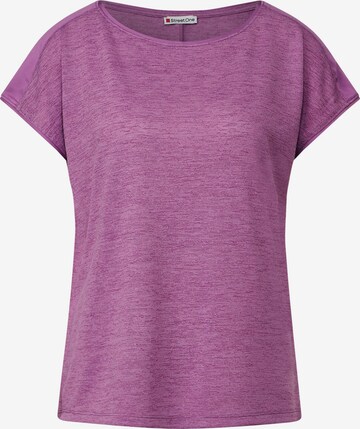 T-shirt STREET ONE en violet : devant