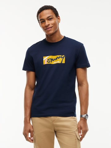 Tommy Jeans Μπλουζάκι σε μπλε: μπροστά