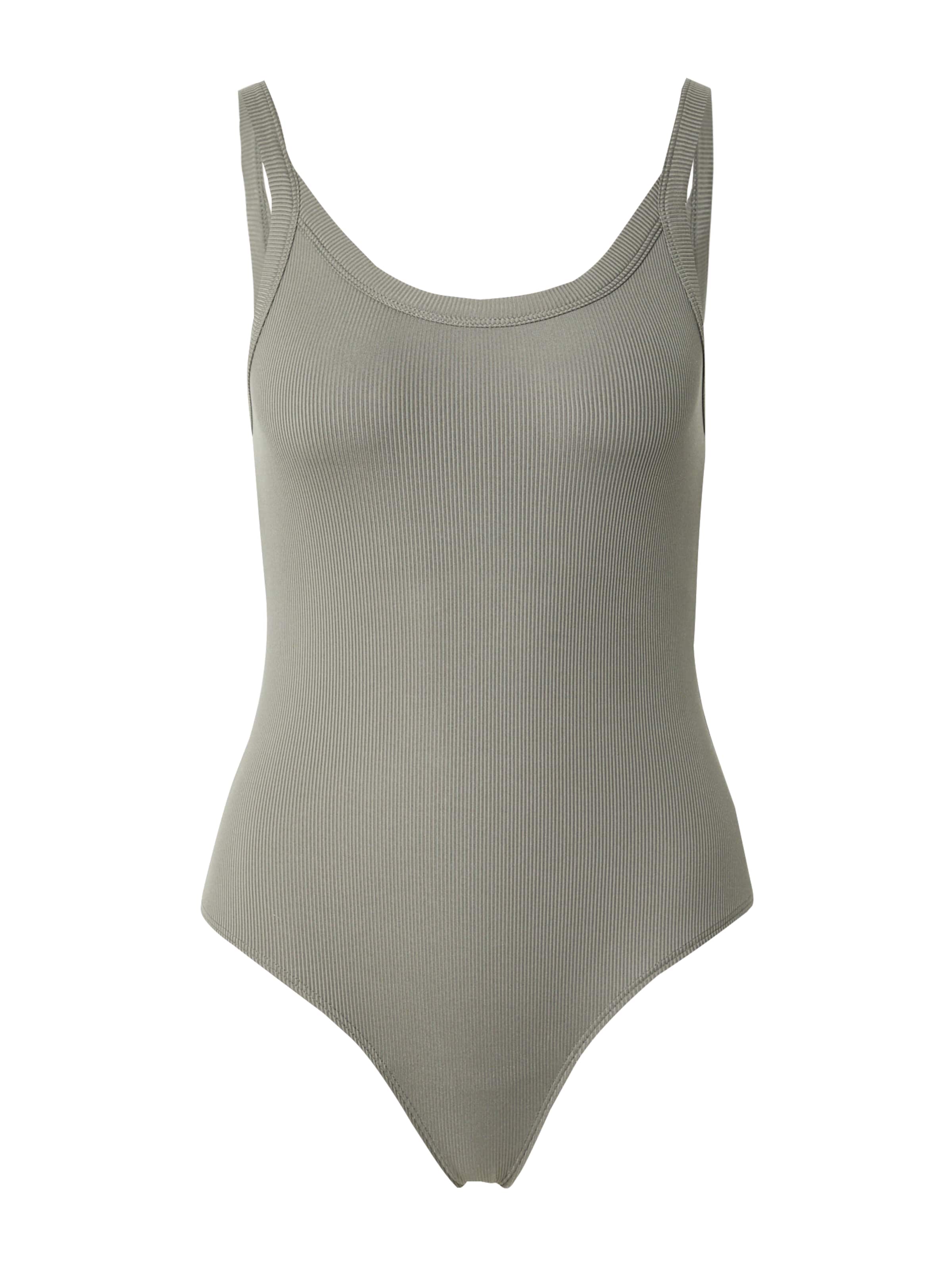 pelēks Girlfriend Collective Bodijs-krekls: no priekšpuses