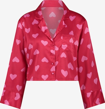 Hunkemöller - Camisa de pijama em vermelho: frente