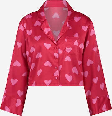 Hunkemöller Pajama Shirt in Red: front