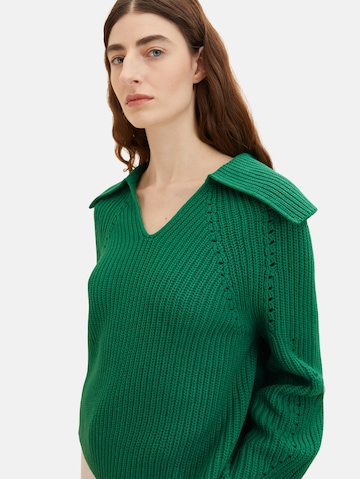 TOM TAILOR Pullover in Grün