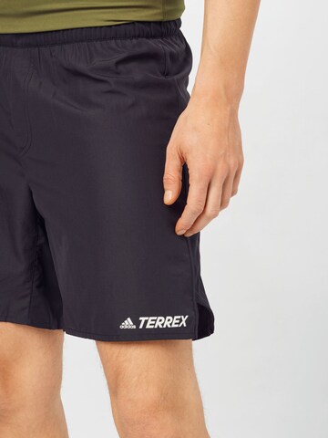 ADIDAS TERREX Regular Workout Pants in Black