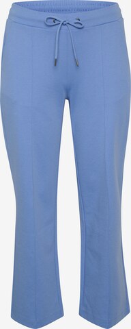 KAFFE CURVE Regular Broek 'jenna' in Blauw: voorkant