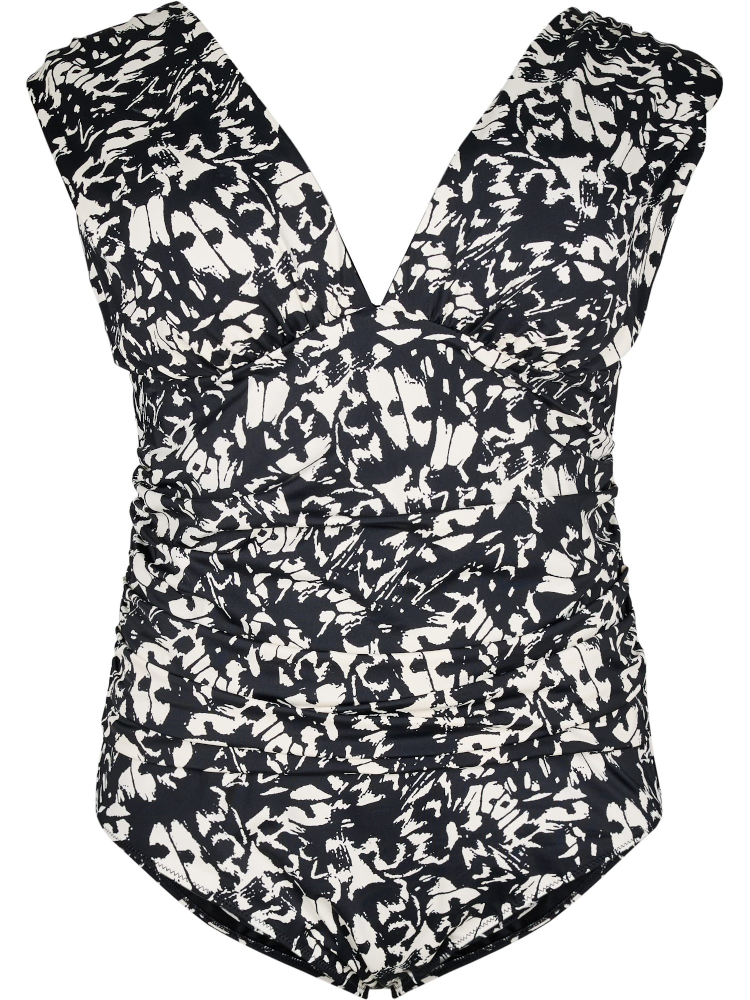 Swim by ZizziMinimizer Jednodijelni kupaći kostim 'Skipa' - crna boja: prednji dio