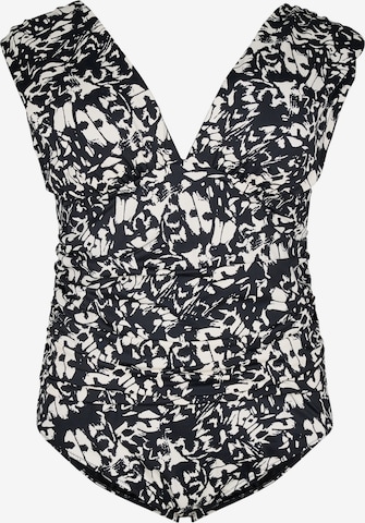 Swim by ZizziMinimizer Jednodijelni kupaći kostim 'Skipa' - crna boja: prednji dio