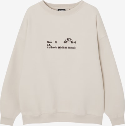Pull&Bear Sweatshirt in ecru / schoko, Produktansicht