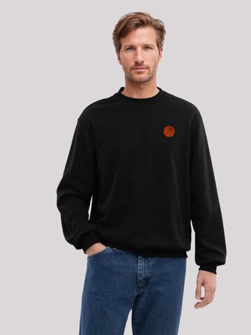 F4NT4STIC Sweatshirt 'Basketball' in Zwart: voorkant