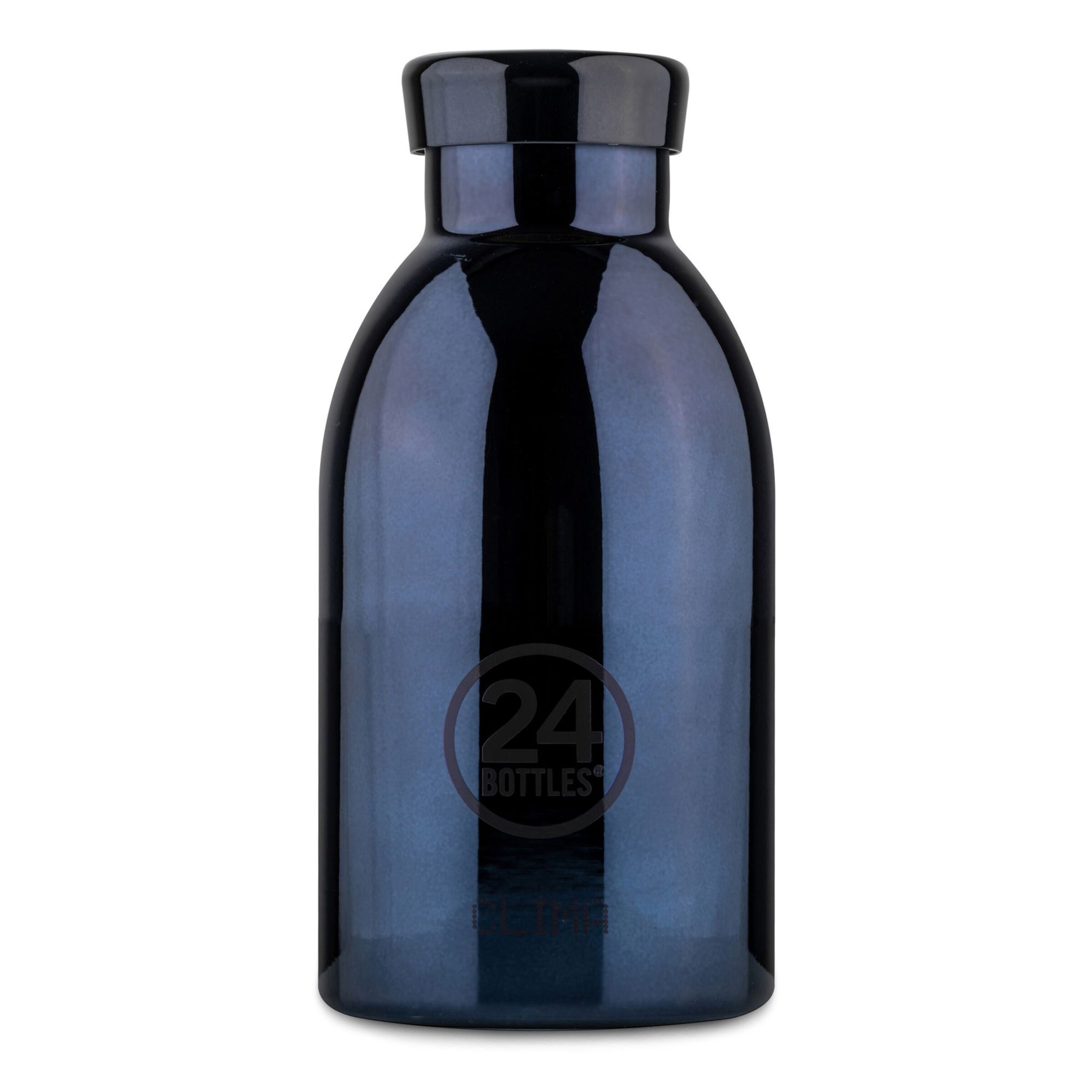 Borraccia 'Clima' di 24Bottles in blu: frontale