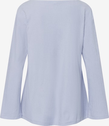 Hanro Longsleeve ' Pure Comfort ' in Blau