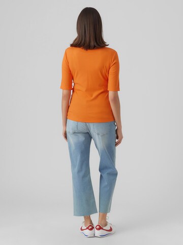 MAMALICIOUS Shirt 'Alaia' in Orange