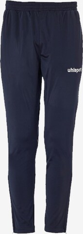 UHLSPORT Regular Workout Pants in Blue: front