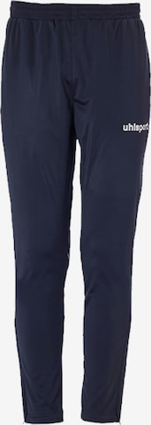 UHLSPORT Workout Pants in Blue: front