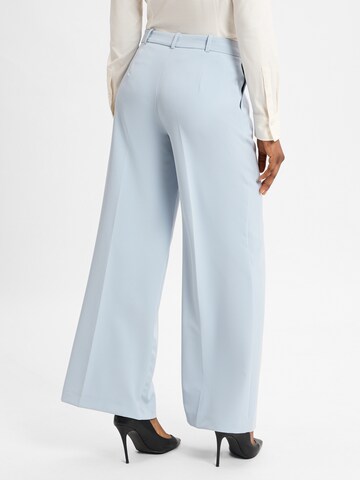BOSS Wide leg Pantalon 'C_Tiwi1' in Blauw