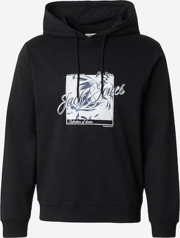 JACK & JONES Sweatshirt 'JJHONOLULU' in Black: front