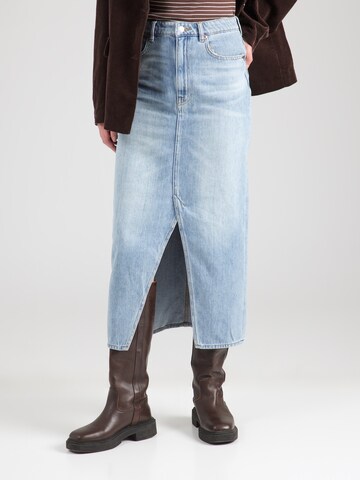 Monki - Falda en azul: frente