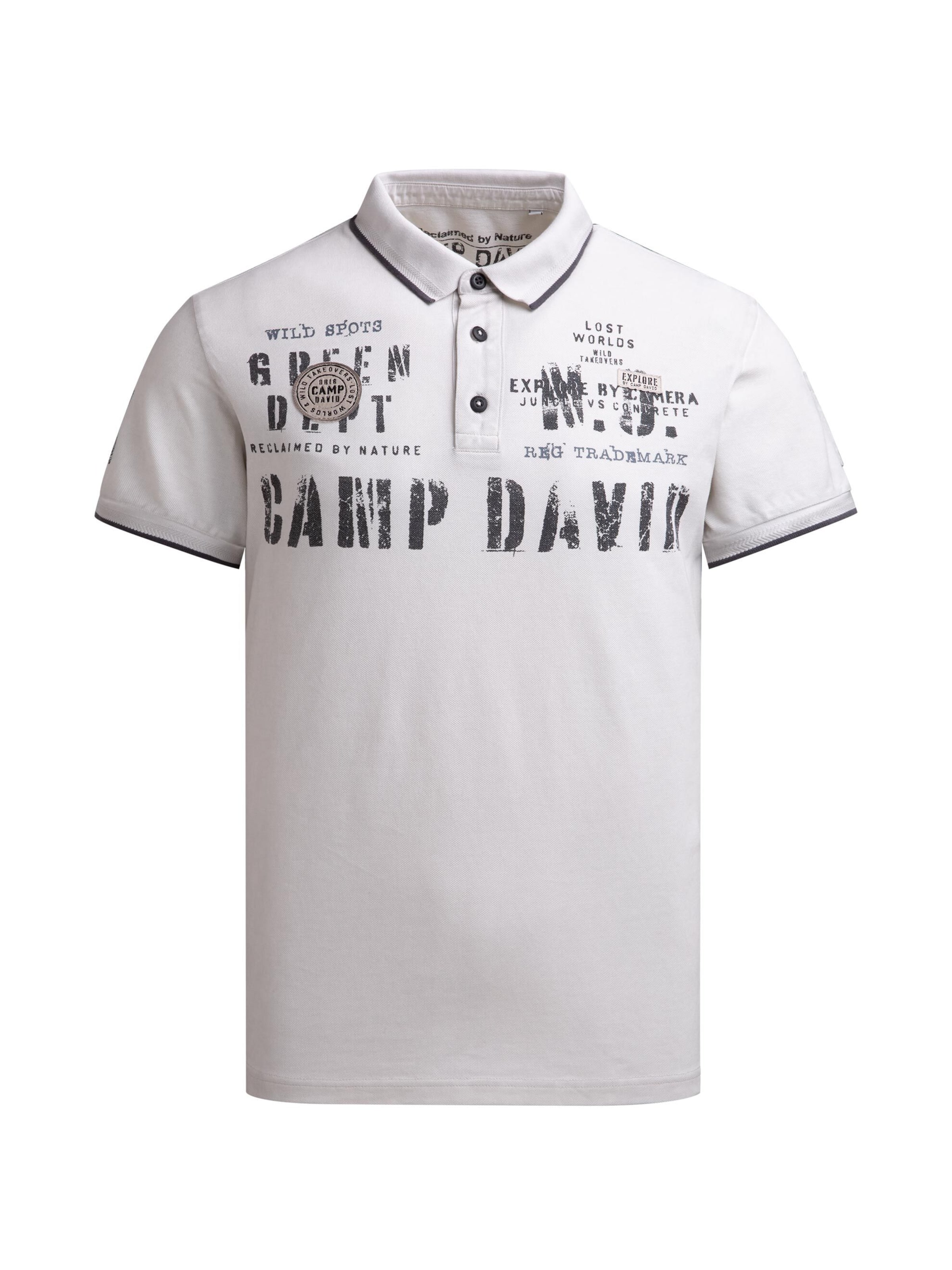 Maglietta di CAMP DAVID in grigio: frontale