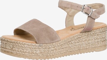 s.Oliver Sandals in Beige: front