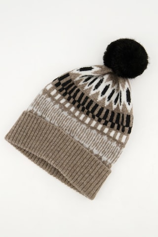 Ulla Popken Beanie in Brown: front