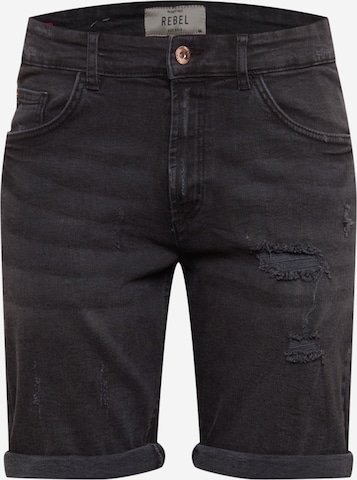 Redefined Rebel Regular Jeans 'Oslo' in Black: front