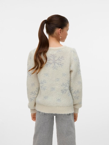Vero Moda Girl - Jersey 'VMNew Snowy Frost' en blanco