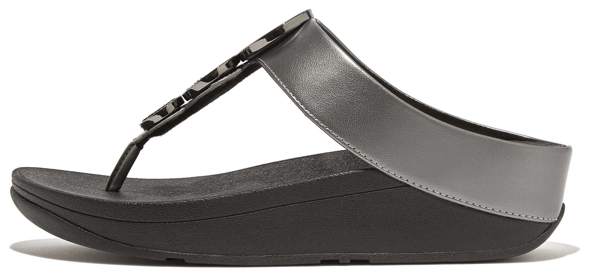 FitFlop Zehentrenner 'Dianette' in Schwarz: Vorderseite