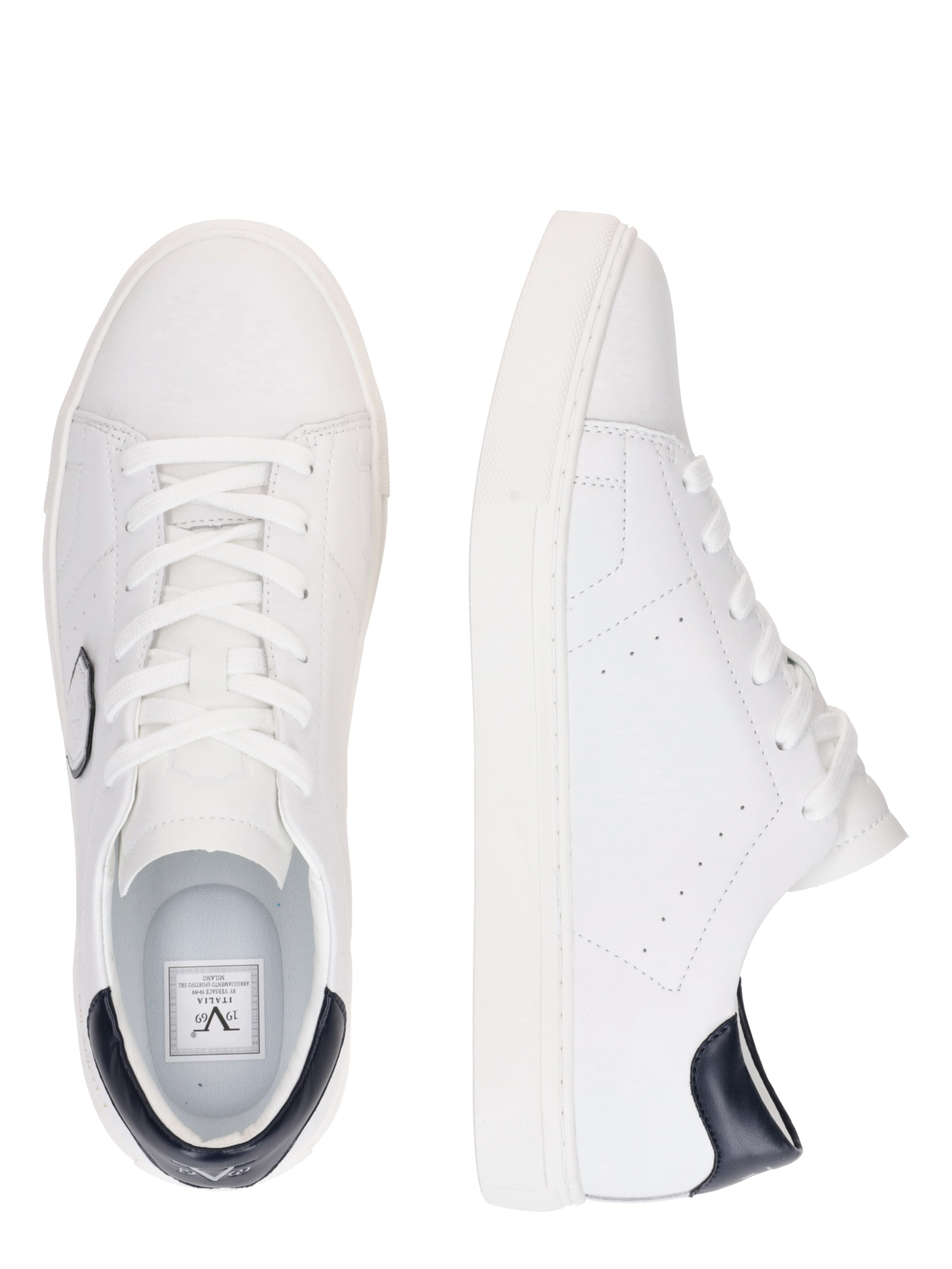 19V69 ITALIA Nizke superge 'Pius' | bela barva: ob strani