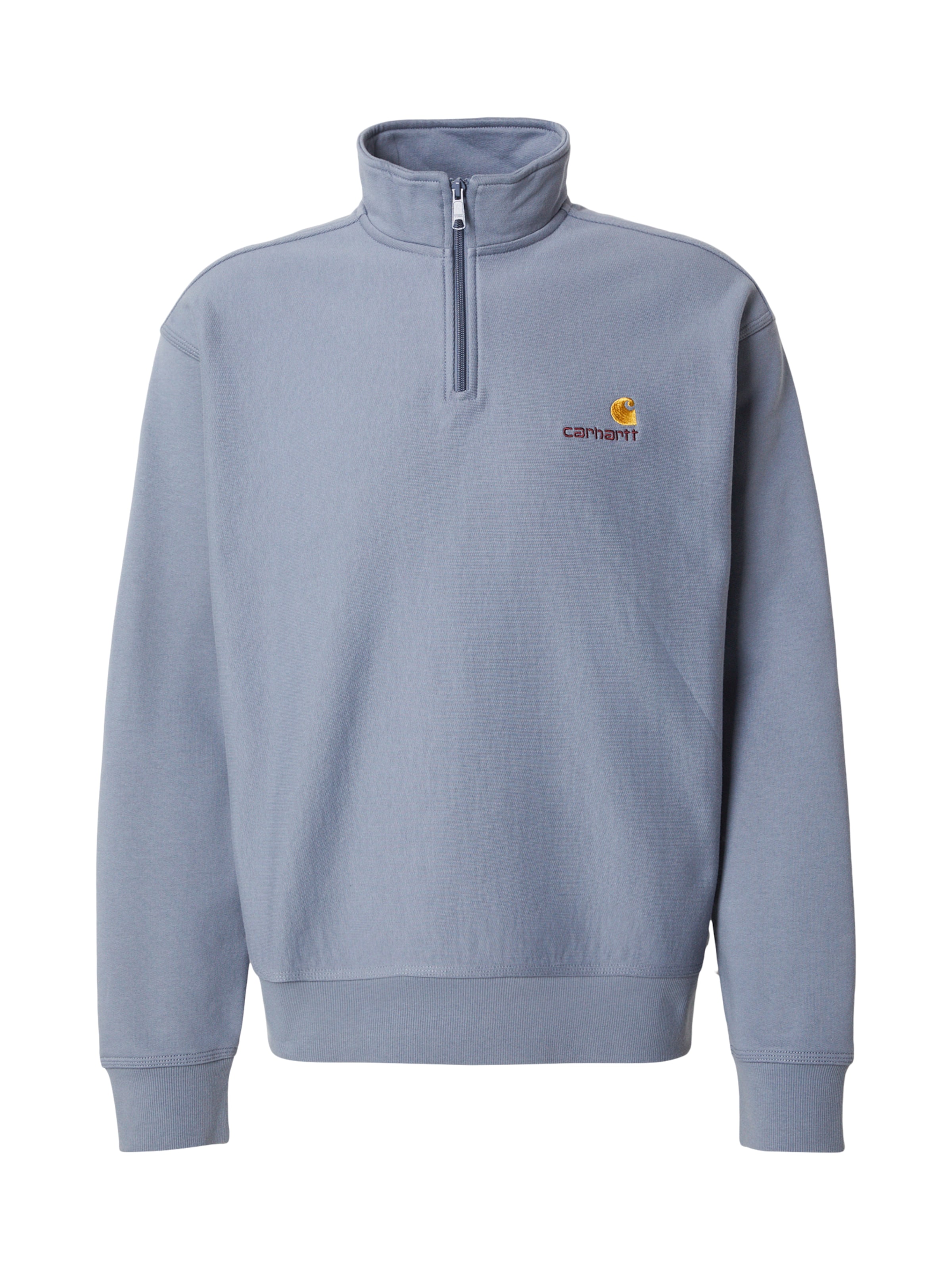 Carhartt WIP Regular fit Суичър 'American Script' в синьо: отпред