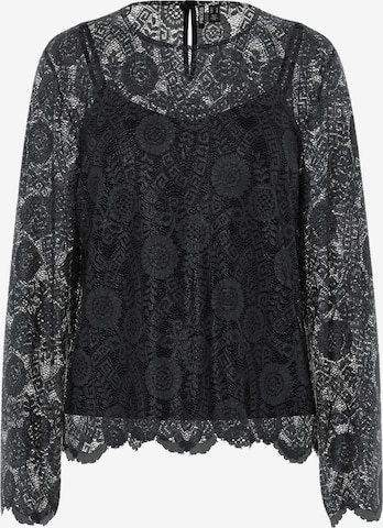 PIECES Shirts 'PCOLLINE' i sort: forside