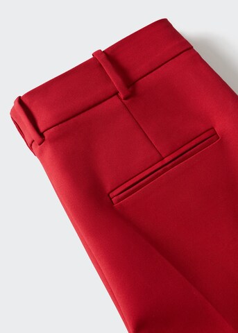 MANGO Regular Pleated Pants 'Cofi' in Red