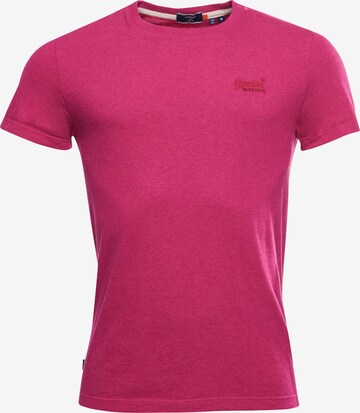Superdry Tapered Shirt in Roze: voorkant