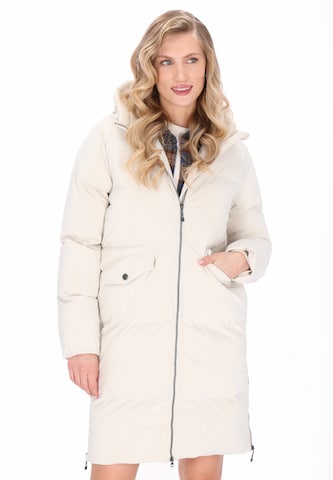 DreiMaster Vintage Wintermantel in Beige: voorkant