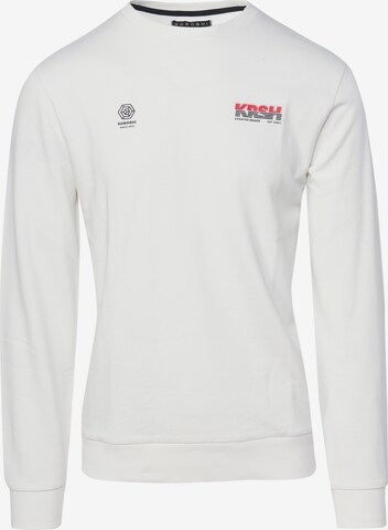 Sweat-shirt KOROSHI en blanc : devant