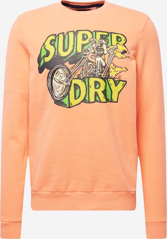 Superdry Sweatshirt 'Motor' in Orange: predná strana