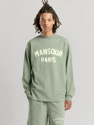 Mansour Shirt 'Paris College Longsleeve' in Groen: voorkant
