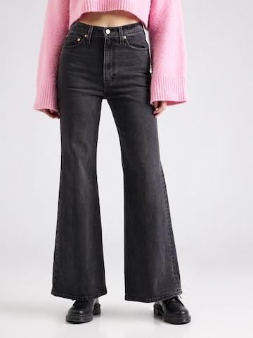 LEVI'S ® Wide leg Τζιν 'Ribcage Bells' σε μαύρο: μπροστά