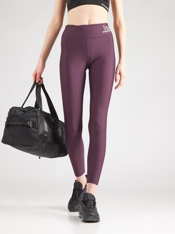 Hummel Skinny Sports trousers 'Fundamental' in Purple: front