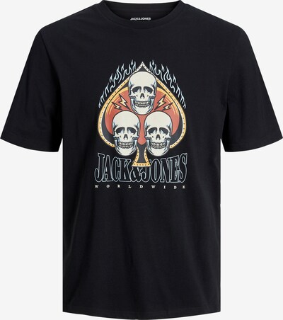 JACK & JONES T-shirt 'Heavens' i gul / orange / svart / vit, Produktvy