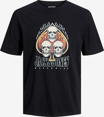 JACK & JONES T-shirt 'Heavens' i gul / orange / svart / vit, Produktvy