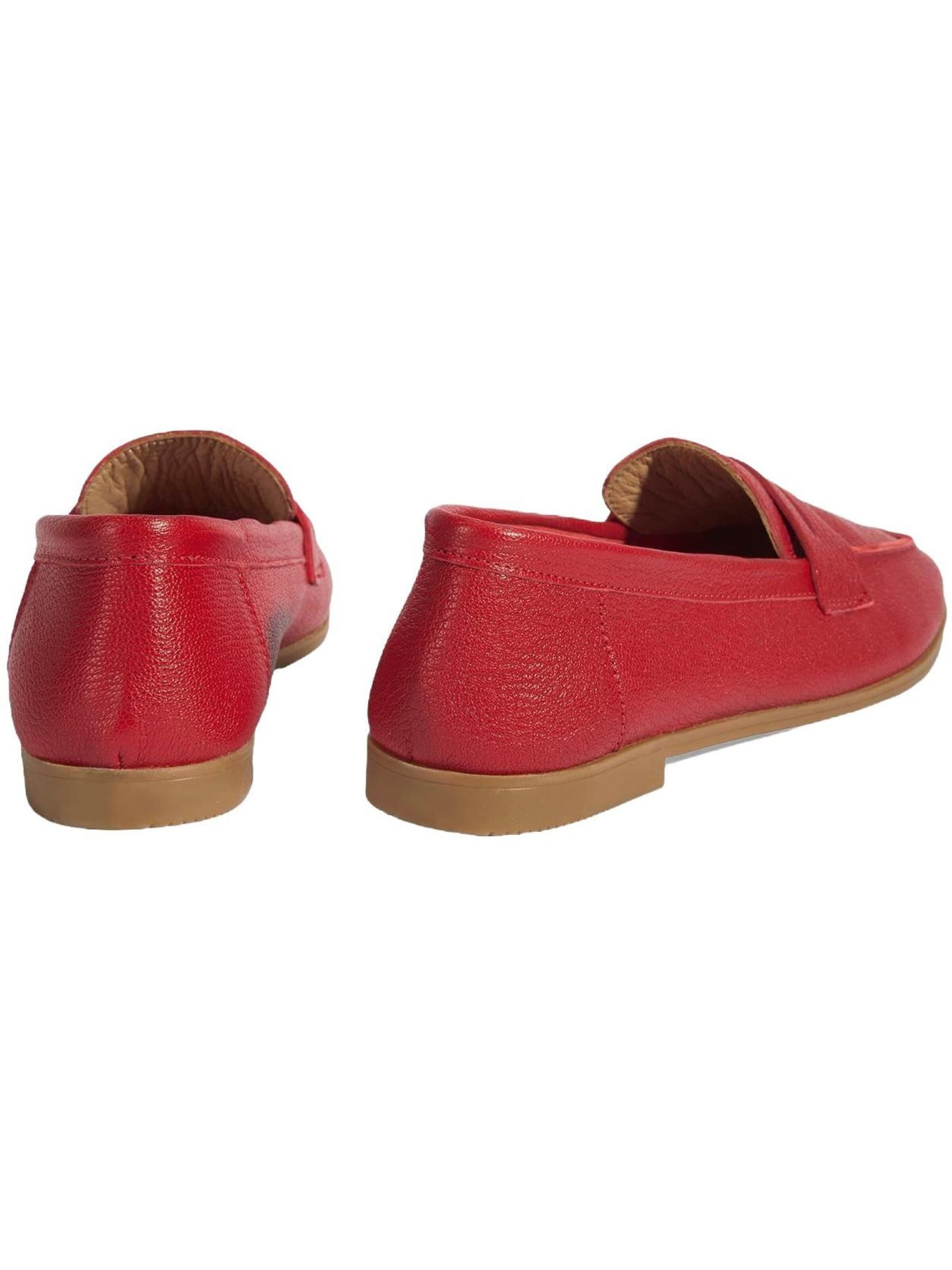 Desa Moccasin 'Slip-Ons' in Red