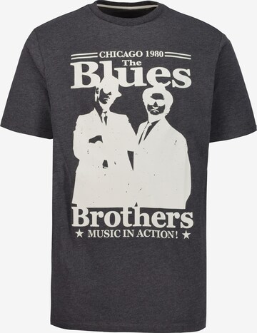 JP1880 T-Shirt Blues 'Brothers' in Schwarz: front