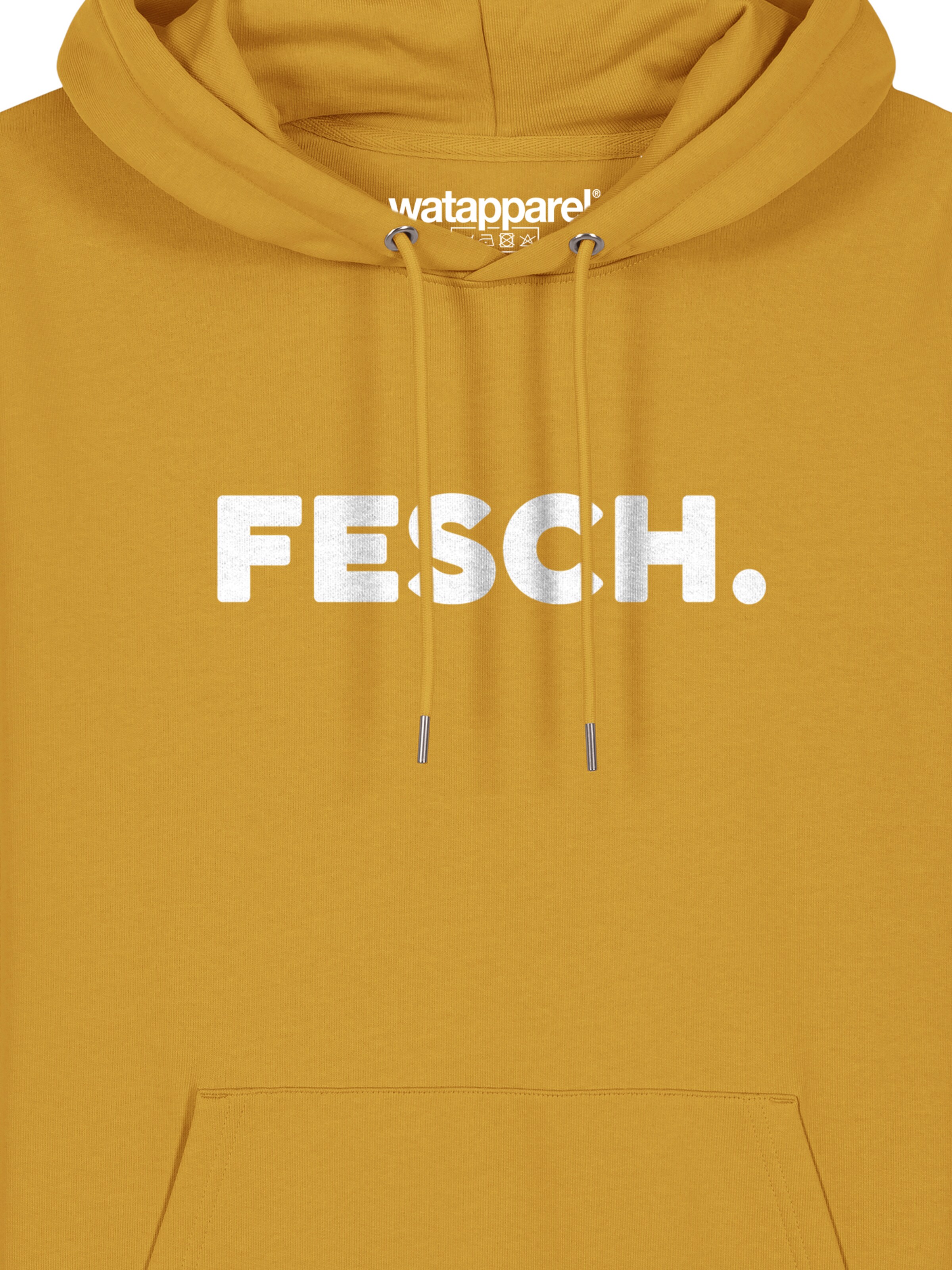 Sweat-shirt 'Fesch' Watapparel en jaune