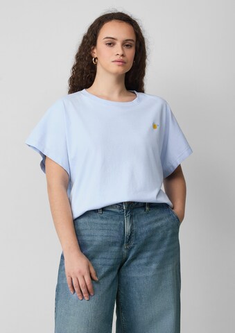T-shirt QS en bleu : devant